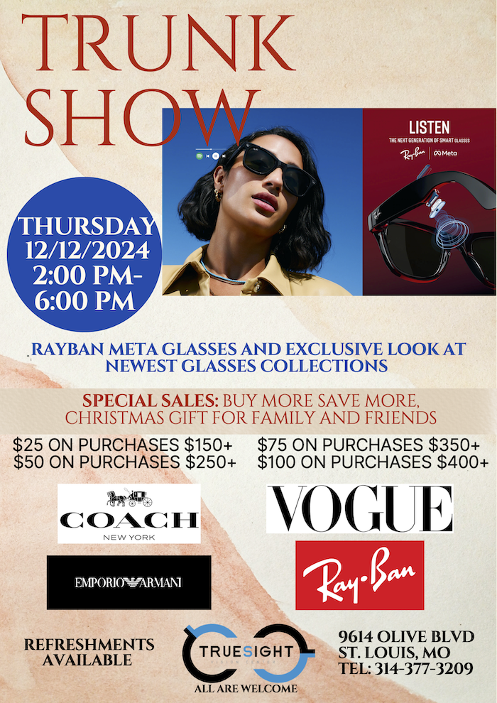 Truesight Vision Center Christmas Trunk Show - Exclusive Look at Meta Ray-Ban Glasses